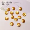 Accesorios de Parche Dorado Chapado en Plata s925 Pulsera de la Suerte Bergamota Accesorios de Pulsera Collar Productos Semiacabados diy