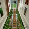 Alfombra Larga de Pasillo Largo y Escaleras de Pasillo de Tres Dimensiones Emocionantes y Aterradoras Entrada a la Sala de Estar Mesa de Café Alfombrilla Alfombra de Mesita de Noche de Dormitorio