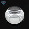 Huagang Gema Redonda Fondo Plano Blanco Liso Circonita Piedra Suelta Cubic Zirconia Sintético Curvo Incrustado Joyería