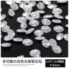 Decorações de Nail Art de Zircônia Branca 5A para Venda por Atacado, em Formato de Coração, Quadrado, Gota, Strass com Base Pontuda, Acessórios para Unhas, Pequenos Acessórios para Unhas Postiças