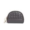 2026 Bolso Nuevo para Mujer Cartera Tejida Hecha a Mano Billetera Sencilla para Monedas Billetera de Piel Sintética Bolso Pequeño con Cremallera para Cosméticos