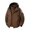 Chaqueta a Prueba de Viento e Impermeable Tres en Uno para Otoño/Invierno para Hombres y Mujeres, con Forro Polar Desmontable, Juego de Dos Piezas para Senderismo, Ciclismo, Montañismo