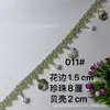 Fenglin En Stock Concha Pura Hecha a Mano Lentejuela Bordado Estilo Étnico Cinta Encaje Accesorios para Ropa Accesorios para Ropa y Sombreros