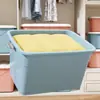 Nueva Caja de Almacenamiento Caja Gruesa de Capacidad Extra Grande Almacenamiento del Hogar Organizador de Ropa Caja de Almacenamiento para Dormitorio Azul