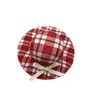 Nuevo Tela de Sombrero a Cuadros Rojos y Negros Joyería Accesorios Material para Manualidades Mayorista Juguetes Accesorios para Muñecas Venta al por Mayor en Stock