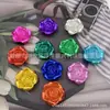 Atacado 16mm18mm24mm Plástico ABS Pérola de Imitação Flor Rosa Flor Estéreo de Contas DIY Acessórios Flor Pérola