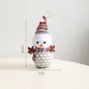 Muñeco de Nieve Navideño Decorativo de Pensamiento de Siete Colores Caja Floral Empaque Floral Decoración de Regalo Flores Suministros de Empaque Festivo