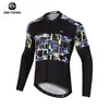 Ropa de Ciclismo Xingheng Otoño Patrón Sombra Hombres Nueva Ropa y Pantalones de Ciclismo Transpirables Ropa de Ciclismo Estampada Top Largo