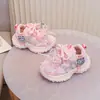 Zapatillas Deportivas para Correr de Niña con Lazo de Mariposa 2026 Otoño Nuevas Zapatillas Deportivas Transpirables de Princesa para Niños Suela Suave Casual Zapatos de Papá