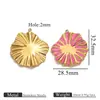 Colgante DIY de Gota de Aceite de Flor Irregular Moda Transfronteriza Europea y Americana Accesorios de Colgante de Collar para Mujer Oro de 18K Venta al por Mayor
