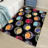 Tapete de veludo com impressão e tingimento de veludo cristalino atacado, tapete de veludo com laço, tapete abstrato ins para quarto e sala de estar, tapete simples personalizado