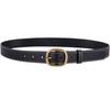 Cinturón de cuero para mujer simple de moda que combina con todo Corea del Sur cuero vacuno puro cinturón negro cuero genuino estudiante decorativo jeans con mujer