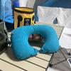 Cojín inflable de prensa de viaje, almohada inflable cuadrada para la cintura, almohada inflable portátil y plegable para exteriores, venta al por mayor