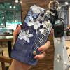 Adecuado para Samsung Note3/N9008 soporte para teléfono móvil pulsera funda cordón serie flor funda protectora funda suave de silicona