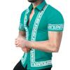 Estación Independiente Verano Europeo y Americano Transfronterizo Amazon AliExpress Cárdigan Holgado de Manga Corta Casual con Estampado Floral