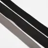 Venda Direta de Fábrica de Fita Elástica Preta de Poliéster, Tiras Elásticas Dobradas para Bolsas, Mochilas Escolares, Bagagens e Tiras de Borda Atacado