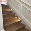 Nuevos peldaños de escalera retro estilo chino, engrosados de 20 mm con veta de madera, baldosas para escalones de apartamento, antideslizantes, piso para escaleras con acabado mate
