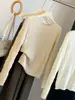 Camiseta básica de punto de rayas horizontales texturizadas con cuello redondo para mujer, nueva versión coreana de otoño, corte ajustado, top interior de manga larga