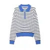 ZA Europa Transfronteriza Comercio Exterior Ropa de Mujer AliExpress Venta Caliente Otoño Simple Versátil Simple de Punto Rayado