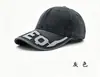 Gorra de Béisbol de Mezclilla Lavada Transfronteriza Amazon Retro Americano Desgastado Bordado Etiqueta de Cuero Gorra Visera en Stock Fábrica