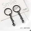 Colgante Pindou Buscando Amor Accesorios Anillo de Resorte Aro Abierto Cadena de Extensión Cadena de Cuentas Llavero con Cascabel Cierre Accesorios DIY