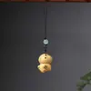 Palo de rosa Moneda de cobre Caballo pequeño Colgante para teléfono Madera Arcoíris Caballo de dibujos animados Tendencia Nacional Accesorio para bolsa Llavero de madera
