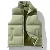 Colete de algodão patchwork outono e inverno transfronteiriço para homens, jaqueta colete espessa para homens e mulheres, colete puffer de caimento solto para casais