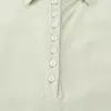 Camiseta sin mangas con botones de verano sexy para chica dulce y caliente, cuello en U, escote bajo, top corto sexy con botones y cuello redondo 4786009