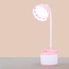 Luminária de Mesa Recarregável LED para Proteção Ocular, Adequada para Crianças e Dormitórios de Estudantes, com Porta-Canetas e Armazenamento, Personalizável, USB Portátil
