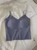 Camisola sin espalda con corte cruzado para mujer, capa base ajustada sin costuras con copas fijas y tirantes finos ajustables, se puede usar como sujetador interior