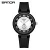 SANDA/SANDA Nuevo 3212 Incrustado de Diamantes Personalidad de Deportes al Aire Libre Tendencia para Hombres y Mujeres Indicador Luminoso Reloj de Cuarzo
