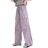 Overol Delgado para Niñas 2025 Nuevo Pantalón Moderno y Cool para Niñas de Secundaria Pantalón Holgado de Pierna Ancha de Verano para Niños Grandes