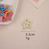 Pasador de Estrella de Dopamina Y2K Lindo para Niña Estrella de Cinco Puntas Pasador de Cabello Color Caramelo Ins Clip BB Clip para Flequillo