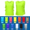 Chaleco de Entrenamiento de Fútbol de Malla Reversible de Dos Colores Ropa de Expansión Ropa con Número Ropa para Competencia de Equipo Grupo Frisbee