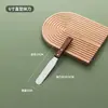 Ferramentas de Confeitaria 15cm 20cm 25cm Cabo de Madeira Aço Inoxidável Curvo Espátula para Manteiga Raspador de Bolo Faca de Beijo Faca de Decoração