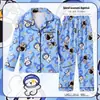Pijamas de primavera y otoño para niños, ropa de casa para niños de manga larga con solapa suelta, pijamas para niñas, ropa de aire acondicionado para niños medianos y grandes
