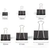 Suministro en Stock de Clips de Cola Larga Negros y de Colores, Clips Metálicos para Encuadernación, Papelería de Oficina y Clips para Documentos en Varias Especificaciones