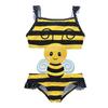 Roupa de Banho Infantil Nova de Fábrica Peça Única Meninas Desenho Animado Roupa de Banho Meninas Crianças Maiores Secagem Rápida Triângulo Roupa de Banho para Fontes Termais