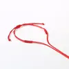 Pulsera Sencilla Semiacabada, Nudo Vajra Tejido a Mano, Colgante de Seguridad Dorado con Cuentas, Hilo Rojo para el Año de Nacimiento