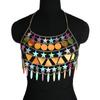 Cadena de Pecho Carnaval de Comercio Exterior para Mujer Cadena Corporal con Borla para Festival de Música de Verano Cadena Decorativa de Lentejuelas Sexy Europea y Americana