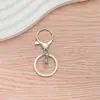 Conjunto de Três Chaveiros de Liga Galvanizada do Fabricante com Fecho Lagosta Redondo e Argolas de Chaveiro com Fecho de Oito para Acessórios de Brinquedo DIY