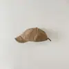 Gorra de béisbol informal y sencilla de moda para primavera y otoño de Corea del Sur, gorra de ala suave lavada para niños.