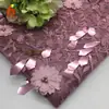 Bordado de Cuentas Nueva Pieza Colgante Vestido Cheongsam Bordado Punto Estampado Estéreo Uñas Cuentas Lentejuelas Bordado Tela