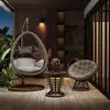 Cadeira de Cesto Suspensa para Exterior, Cadeira Baloiço Ninho de Pássaro, Cadeira de Rattan, Cadeira de Baloiço Dupla para Pátio, Rede de Descanso para Interior, Sofá Preguiçoso para Varanda