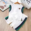 Conjunto Deportivo de Verano para Niños Ropa de Baloncesto 2026 Nuevo Estilo Chaleco sin Mangas y Pantalones Cortos Conjunto de Dos Piezas Moda Coreana Tendencia Estilo Urbano