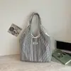 Bolso cruzado informal de cuadros de burbujas rosa claro estilo ins japonés para chica, para ir de compras, versátil, estilo dulce