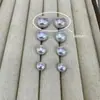 Pendientes de Perla Rosa de Alta Calidad con un Diseño de Nicho de Alta Gama, Lujo Ligero, Estilo Versátil y Popular, Pendientes y Accesorios para Orejas al por Mayor