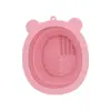 Urso Dobrável Tigela de Lavagem Silicone Dobrável Tigela de Lavagem Tigela de Lavagem de Pincéis de Maquiagem Puff de Pó Silicone Fonte de Lavagem Fabricante