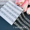 Nueva cadena decorativa de aleación de diamante accesorios para collar diy bolsa de joyería decoración de tirante para ropa venta al por mayor
