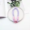 Cordón para Teléfono Móvil Combinación de Colores Simple Ins Moderno Cadena de Cuerda de Nylon Trenzada Nudosa Correa de Muñeca Hebilla Doble Cordón de Paracord Anillo de Resorte